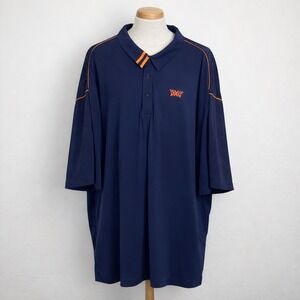 PXG Parsons Xtreme Golf Mens 3XL Navy Blue Orange Mesh Back Polo